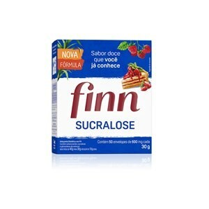 Adoçante Finn Sucralose com 50 Sachês