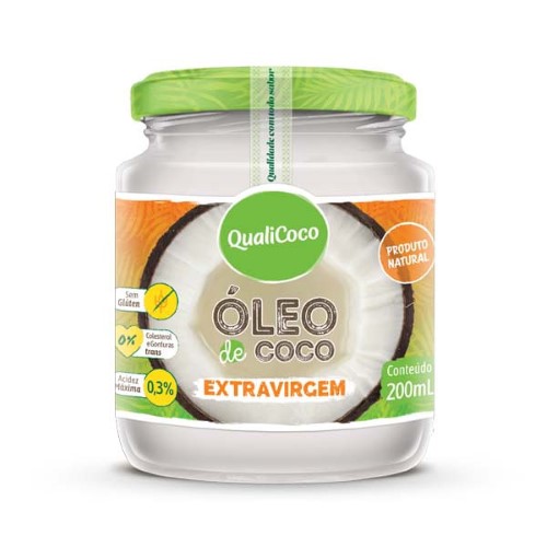 Óleo de Coco QualiCoco Extravirgem 200Ml