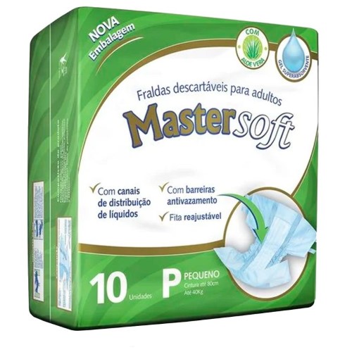 Fralda Geriátrica Masterfral Soft Tamanho P