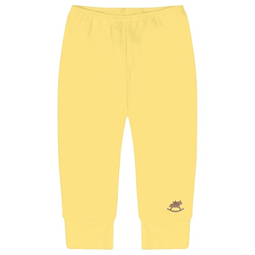 Calça (mijão) c/ pé reversível em suedine Amarelo Pintassilgo - Up Baby 