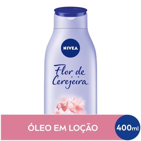 Loção Nivea Óleos Essenciais Flor de Cerejeira e Óleo de Jojoba Maciez e Brilho 400ml