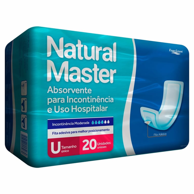 Absorvente Incontinência Natural Master 20 Un.