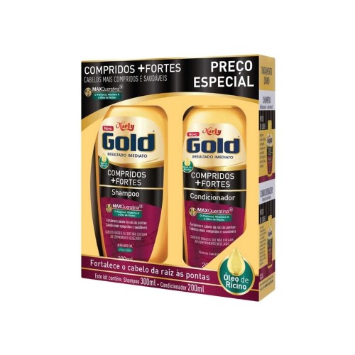 Niely Gold Compridos + Fortes Kit - Shampoo + Condicionador