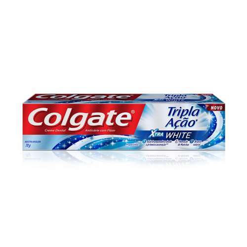 Creme Dental Colgate Tripla Ação Xtra White 70g