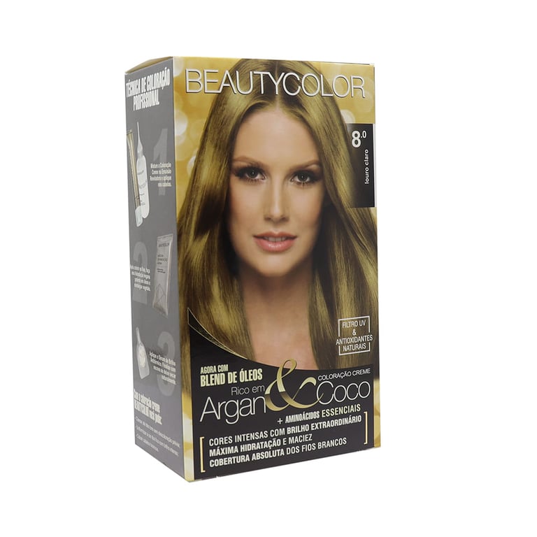 Tintura Beauty Color 8.0 Loiro Claro