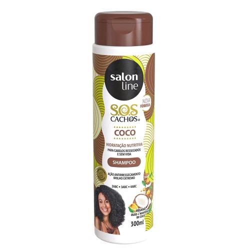 Shampoo Salon Line S.O.S. Cachos Coco Tratamento Profundo com 300ml