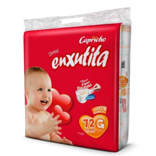 Fralda Enxutita Classic Super Jumbo G C/ 72 Unidades