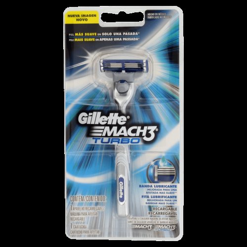 Gillette Mach3 Turbo Barbeador com 1 unidade