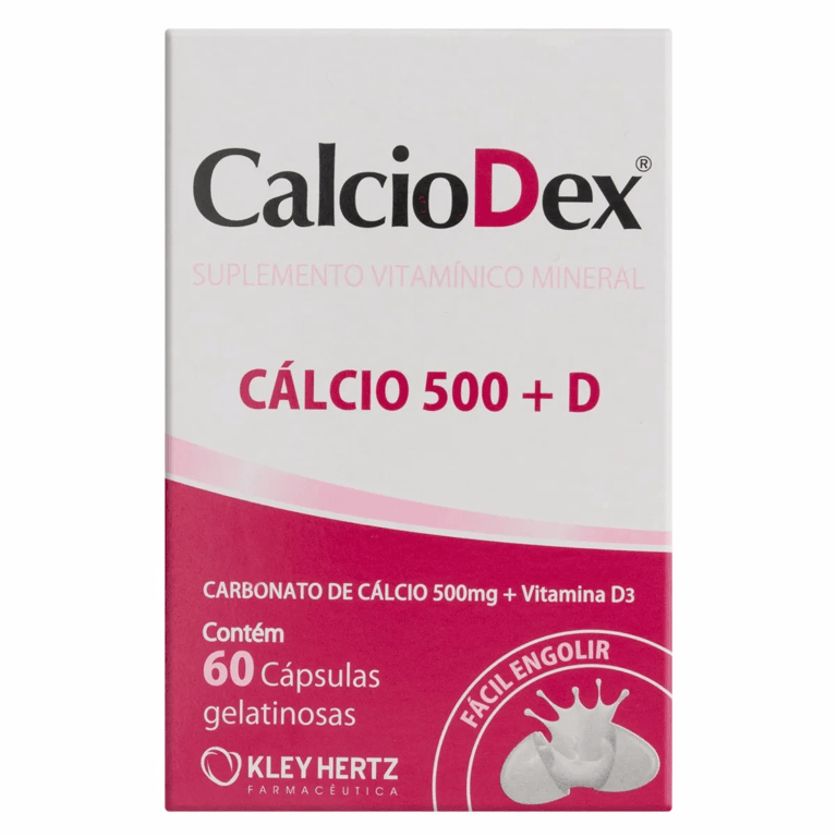 Calciodex 500mg 60 Cápsulas Gelatinosas