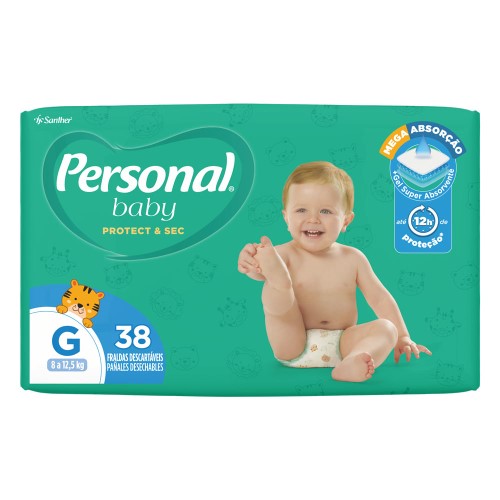 Fralda Personal Soft & Protect G - 38 Unidades