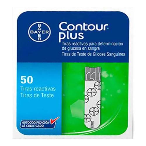 Tiras para Medir Glicemia Contour Plus com 50 unidades