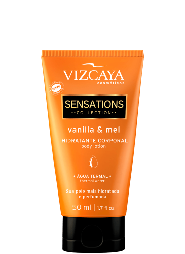 Hidratante Vizcaya Sensations - Vanilla e Mel - 50ml