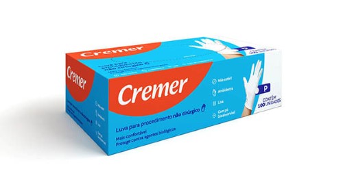 Luvas De Procedimento Cremer P 100 Unidades