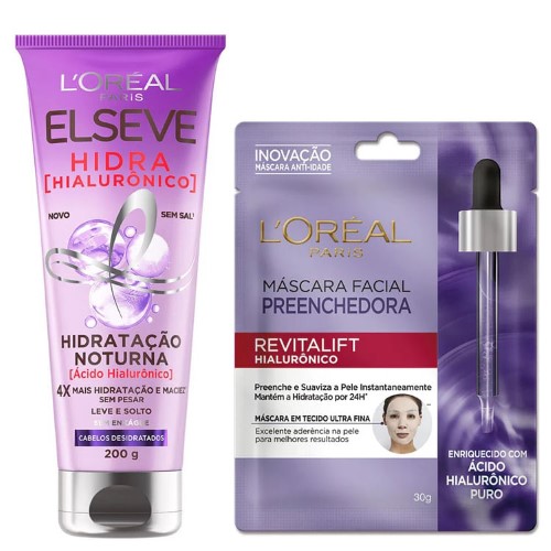 L’Oréal Paris Elséve Kit - Creme de Hidratação + Máscara Facial