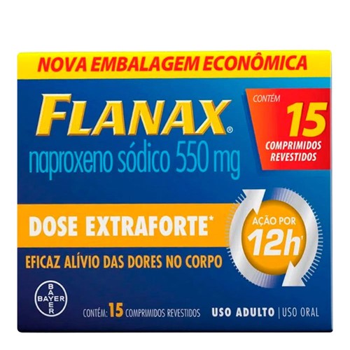 Flanax Extraforte 550mg com 15 comprimidos