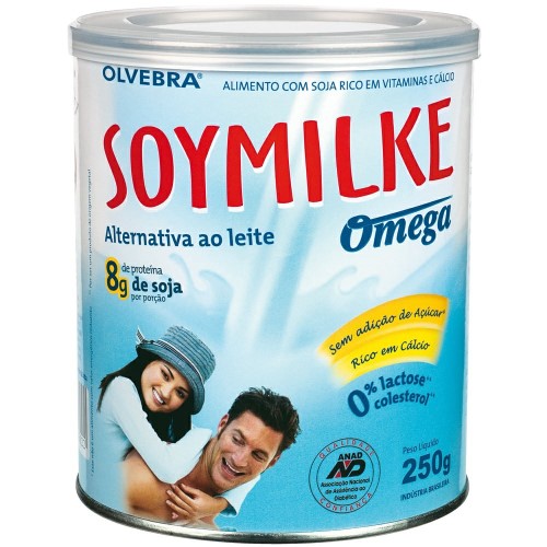 Leite Soymilke ômega Sem Lactose E Sem Adição De Açúcar Em Pó Lata Com 250g