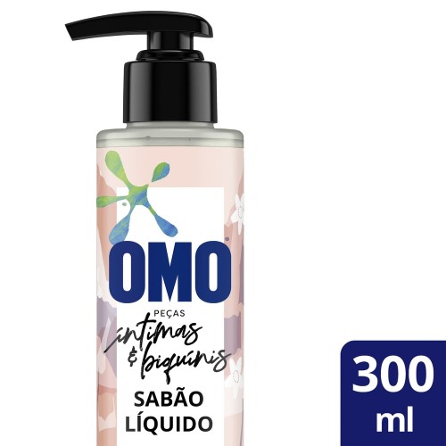 Lava Roupas Líquido Omo Peças Intimas e Biquínis 300ml