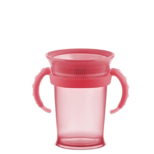 Copo De Treinamento 360° Com Alças 207ml Rosa - Lillo