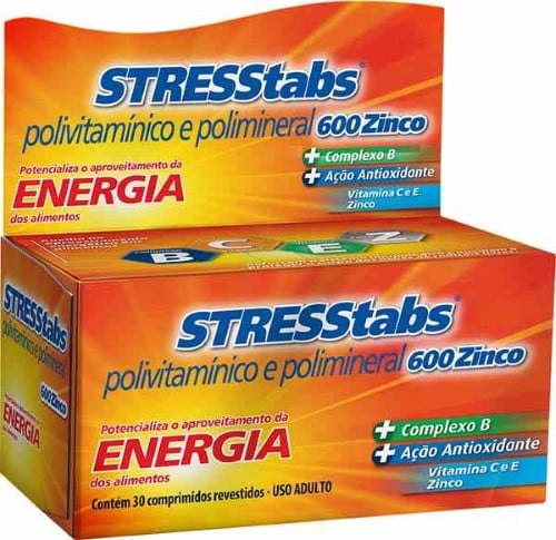 Stresstabs  Zinco 600Mg 30 Comprimidos Whitehall