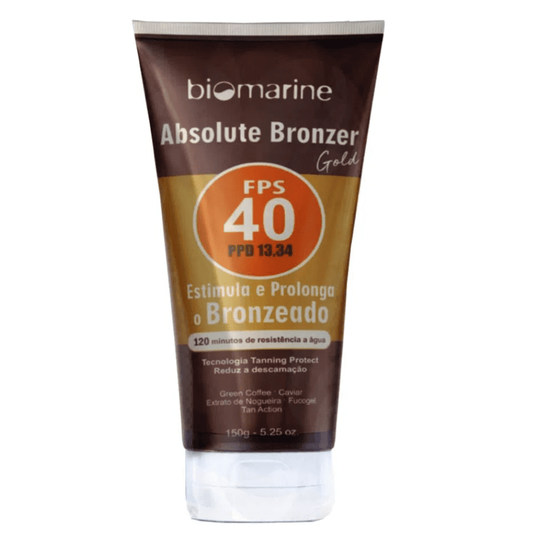 Biomarine Sun Marine FPS 40 Absolute Bronze - Protetor e Brozeador 150g