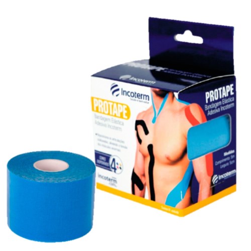 Bandagem adesiva elástica Incoterm Protape azul