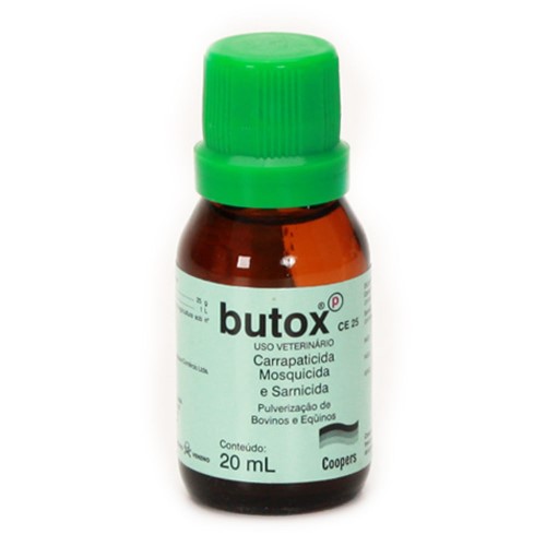 Butox CE 25 Carrapaticida, Mosquicida e Sarnicida para Pulverização de Bovinos e Equinos Frasco 20ml