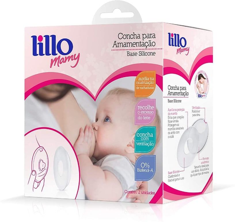 Concha Para Amamentação Base Silicone Lillo