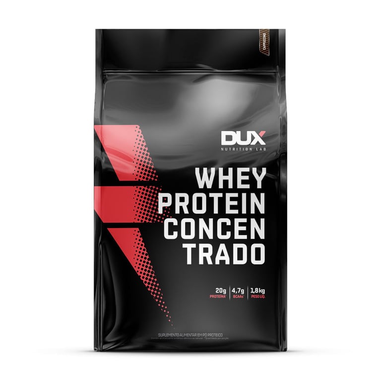 Whey Protein Concentrado Dux Sabor Cappuccino de 1,8kg