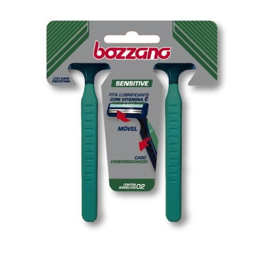 Aparelho Barba Bozzano Sensitive 2 Laminas 2UN