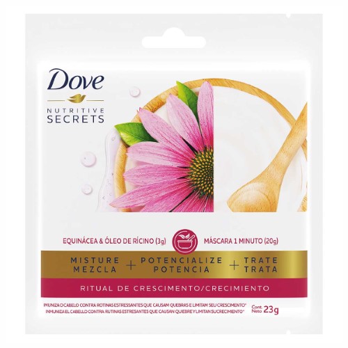 Máscara de Tratamento Dove Nutritive Secrets Ritual de Crescimento com 23g