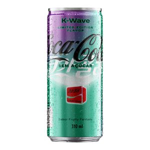 Refrigerante Coca Cola K Wave Sem Açúcar Sabor Fruity Fantasy 310ml