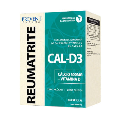 Reumatrite CAL-D3 600mg/5mcg c/60 Cápsulas