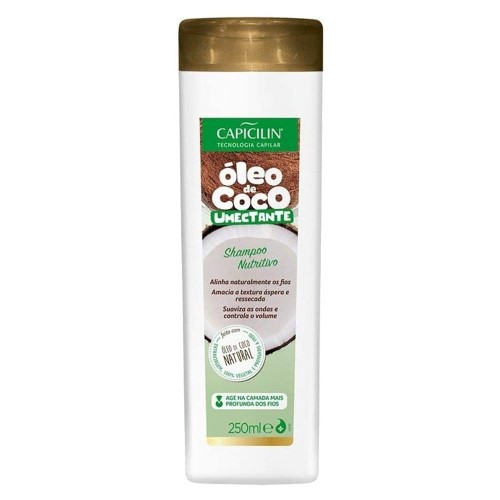 Shampoo Capicilin Óleo De Coco Umectante 250ml