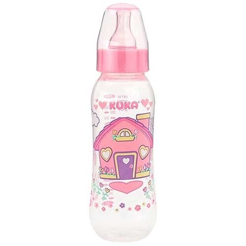 Kuka Mamadeira Nat Color Rosa 250Ml - 1542