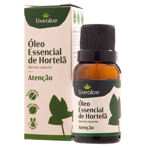 Óleo Essencial de Hortelã Pimenta 15ml Live Aloe