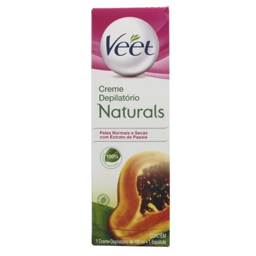 Creme Depilatório Corporal Veet Naturals Papaia 100ml