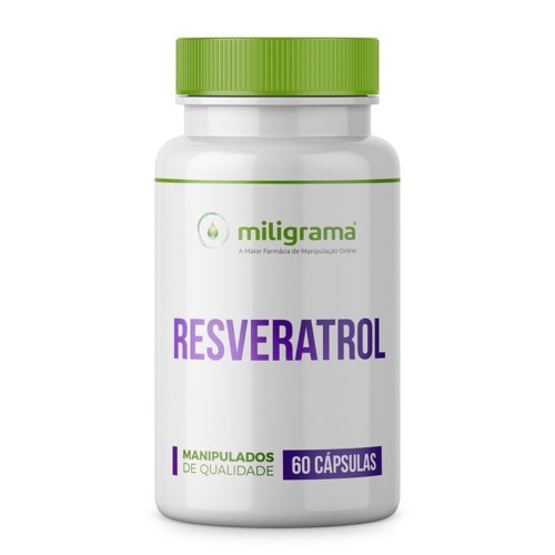 Resveratrol 20mg Elixir da Longevidade 60 Cápsulas