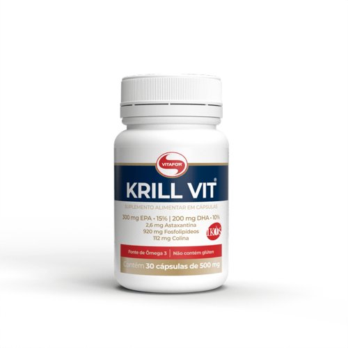 Óleo de Krill - Vitafor - 30 Cápsulas de 500mg