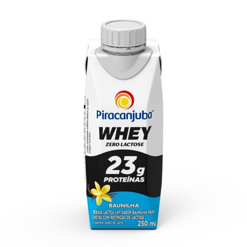 Whey Piracanjuba Zero Lactose Baunilha 250ml