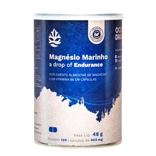 Ocean Drop Magnésio Marinho 400mg com 120 Cápsulas