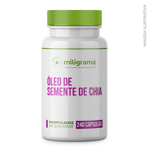 Óleo de Semente de Chia 500mg 240 Cápsulas