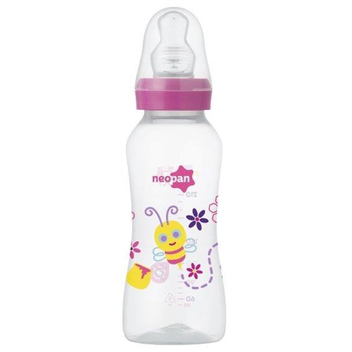 Mamadeira Neopan Criativa Ortodôntica Tamanho 2 Desenhos Sortidos Rosa 250ml