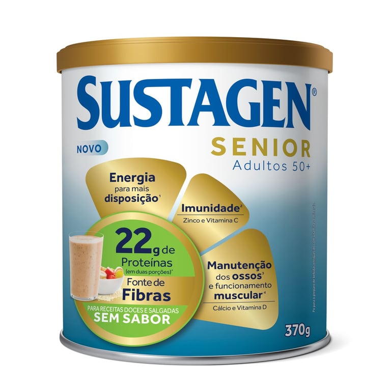 Complemento Alimentar Sustagen Senior Sem Sabor Lata 370g