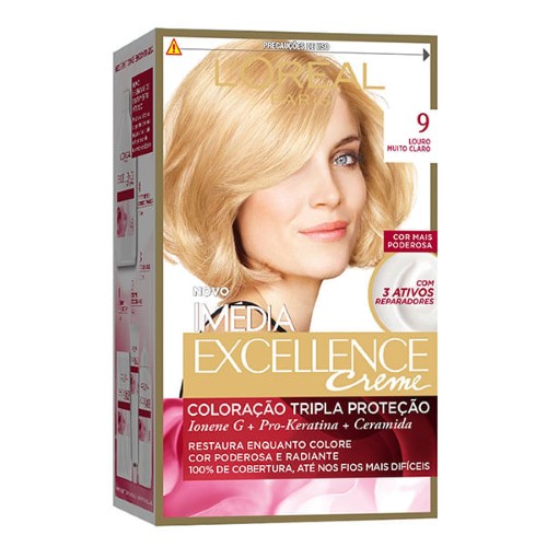 Tintura L/Imédia/Excelle 9 Loção Mt Claro - Imedia Exc Crem