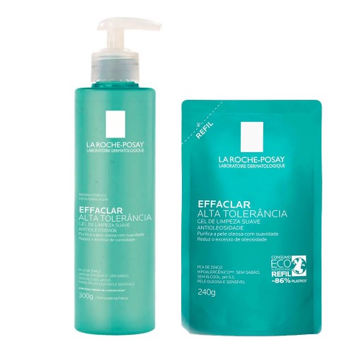 La Roche Posay Refil Effaclar Alta Tolerância Kit - Gel de Limpeza Facial + Refil