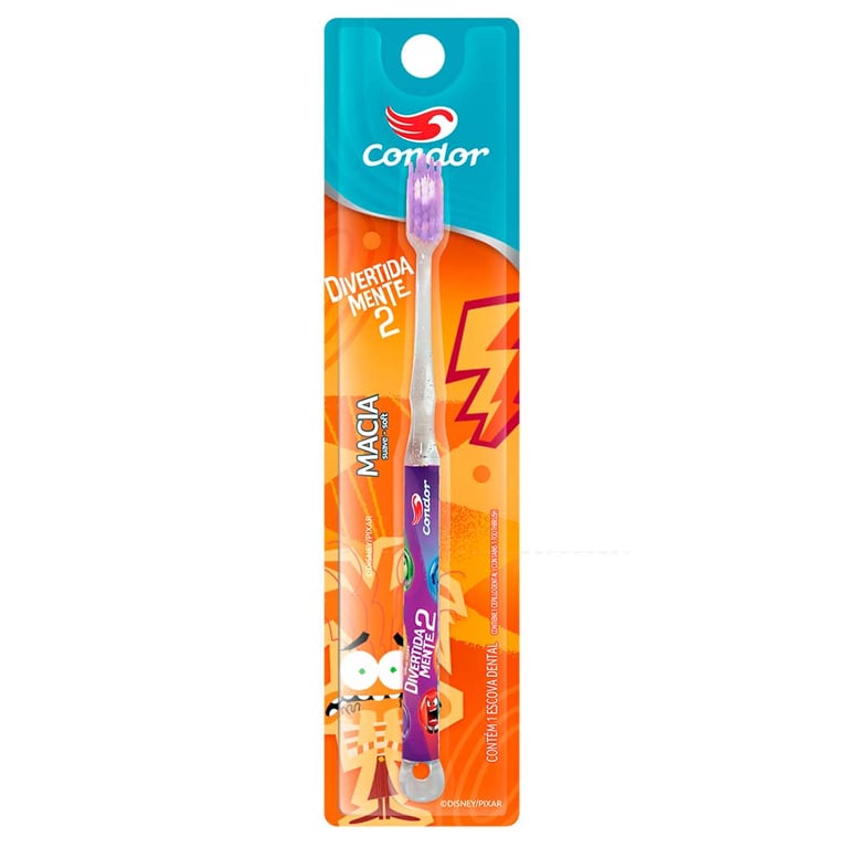 Escova Dental Infantil Condor Puxar Sortidas 1 Unidade