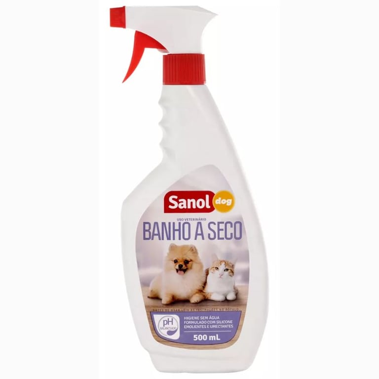 Banho a Seco Pet Sanol 500ml