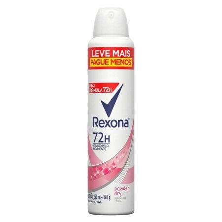 Desodorante Antitranspirante Aerosol Rexona Powder Dry 250ml