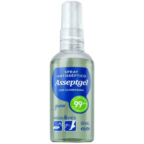 Spray Antisséptico Asseptgel Clorexidina 60ml