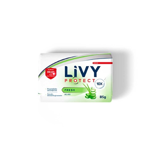 Sabonete em Barra Livy Protect Antibac Aloe Vera com 85g